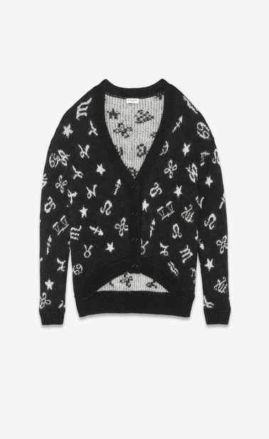 Zodiac jacquard cardigan